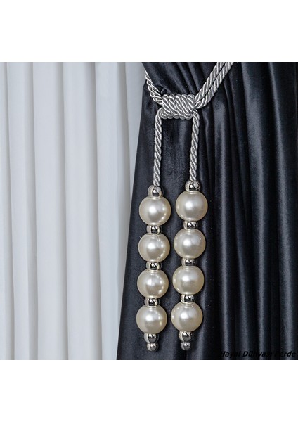 Özel Yapım Dekoratif Inci Perde Bağı Renso Braçol Takım fiyatları