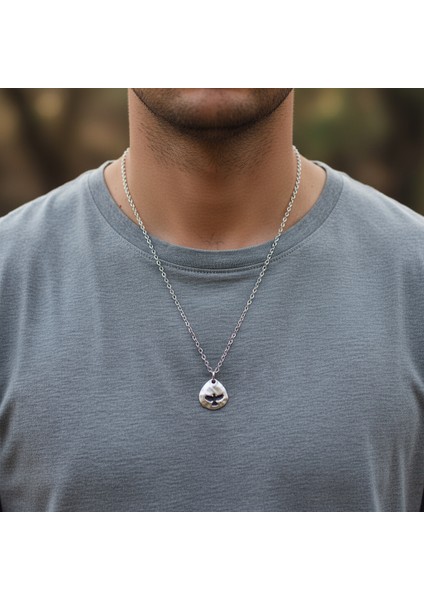 Kartal Gümüş Kaplama Düz Zincir Kolye fiyatları