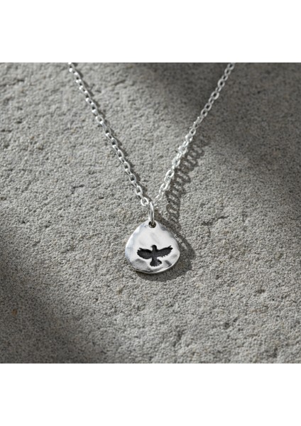 Kartal Gümüş Kaplama Düz Zincir Kolye modelleri