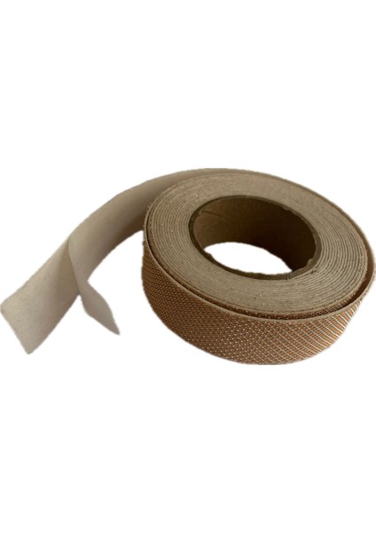 Işıltılı Yapışkanlı Yaratıcı Eğlenceli El Işi Parlayan Kumaş Şerit Bant Bej