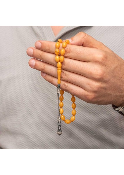 Hk Sıkma Kehribar Tesbih Gümüş Kazaz Püsküllü |gümüş Takı Hediyelik Ürünler fiyatları