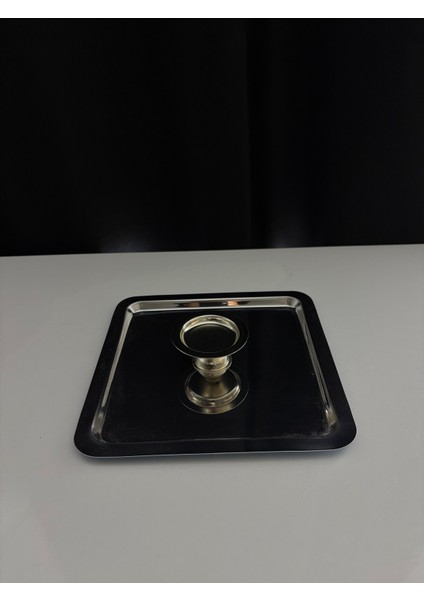 4 Adet Lüx Kare Paslanmaz Çelik Gümüş Renk 21X21CM Kahve Servis Sunum Tepsisi&lokum Sunum Tabağı modelleri