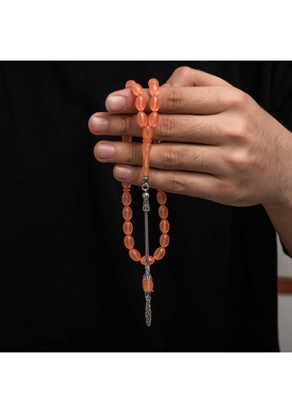 Hk Sıkma Kehribar Tesbih Gümüş Püskül |gümüş Takı Hediyelik Ürünler fırsatları