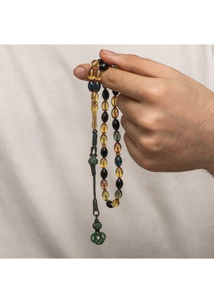 Hk Sıkma Kehribar Tesbih Gümüş Kazaz Püsküllü |gümüş Takı Hediyelik Ürünler fiyatları