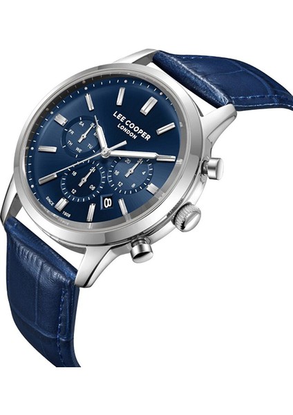 LC08186.399 Lacivert Deri Kordon – 43 mm – Multifonksiyon – 5ATM fiyatları