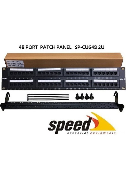 Speed SP-CU648 48 Port Utp Cat6 Patch Panel