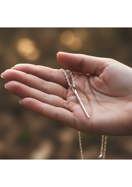 Etnik Desenli Çubuk, Gümüş Kaplama Düz Zincir Kolye indirimleri