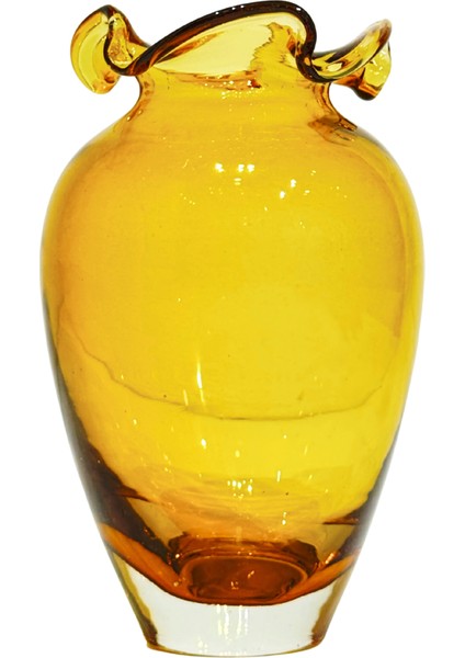 Bal Sıcak Cam Peri Vazo Küçük Boy