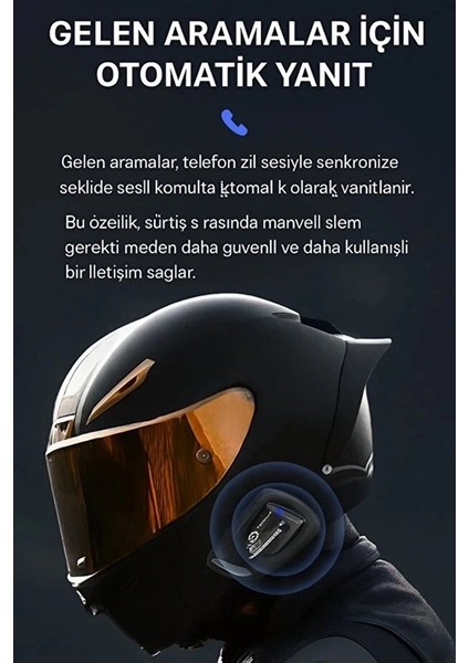 Y11 Kulaklık Mikrofonlu Motosiklet Kulaklığı Intercom 5.3 modelleri