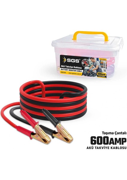 Akü Takviye Kablosu 600 A 2.3 mt