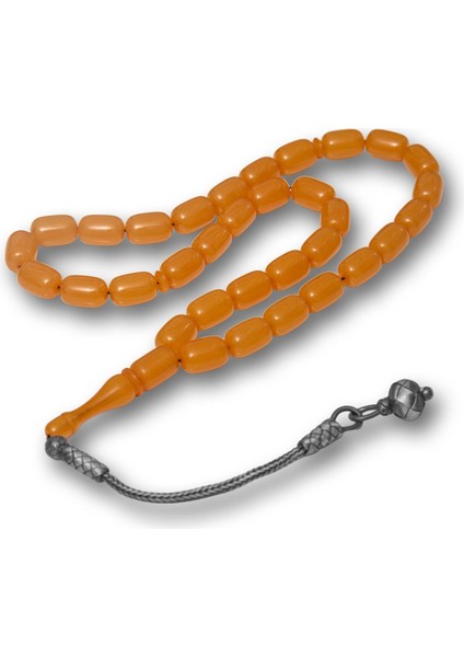 Hk Gümüş Top Kazaz Püsküllü Kapsül Kesim Sıkma Kehribar Tesbih|gümüş Takı Hediyelik Ürünler