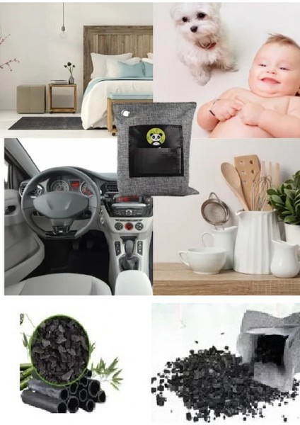 Hava Temizleme Torbası 200G Araba- Dolap- Banyo- Evcil Hayvan Koku Giderici- Bambu Kömür Koku Emici fiyatları