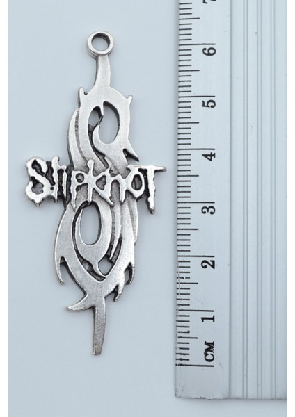 Slipknot Gümüş Kaplama Düz Zincir Kolye modelleri