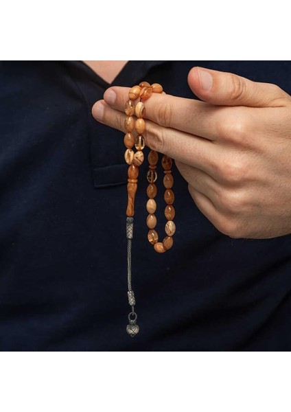 Hk Sıkma Kehribar Tesbih Gümüş Kazaz Püsküllü |gümüş Takı Hediyelik Ürünler fiyatları