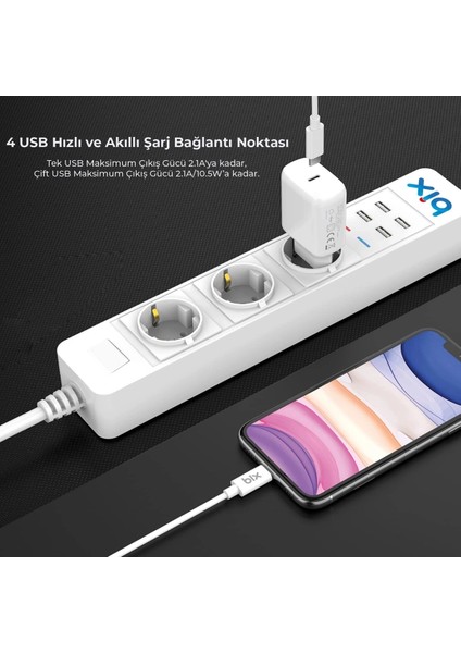 Vtn Bp-01 Wifi Akım Korumalı Hızlı Şarj Özellikli Priz indirimleri