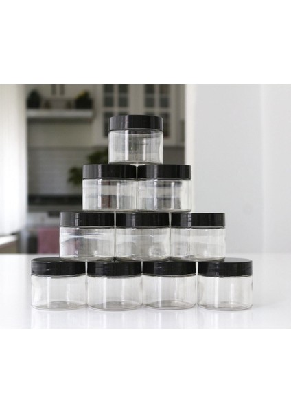 Turuncu Amber Cam Organizer Kavanoz Seti, 100 Ml, 10'lu, Şık ve Kullanışlı Depolama Çözümü fiyatları