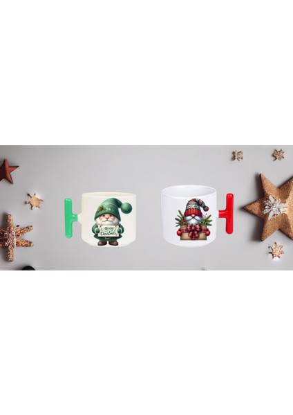 Renkli T Kupa Noel Yılbaşı modelleri