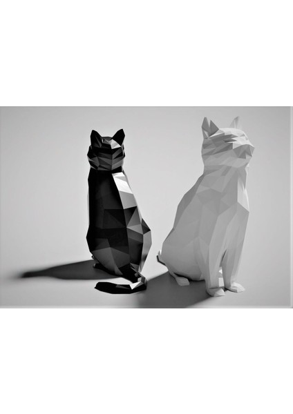 Kedi Figür Biblo, Obje 2'li modelleri