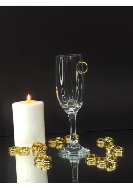 Şampanya Kadehi̇ Yüzük Fi̇gürlü 2'li̇