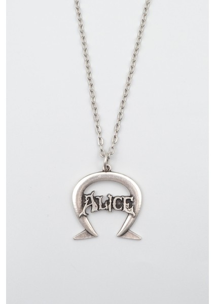 Alice Gümüş Kaplama Düz Zincir Kolye