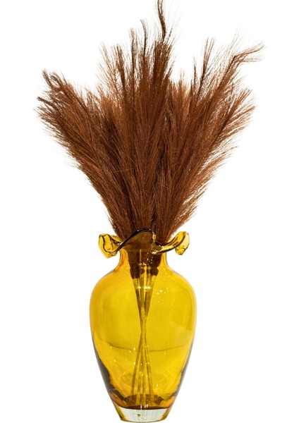 Bal Sıcak Cam Peri Vazo Büyük Boy