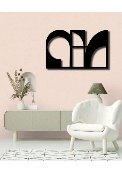 As Tasarım Ahşap Duvar Süs Tablo MODEL002 Siyah Renk 75X47 cm fiyatları