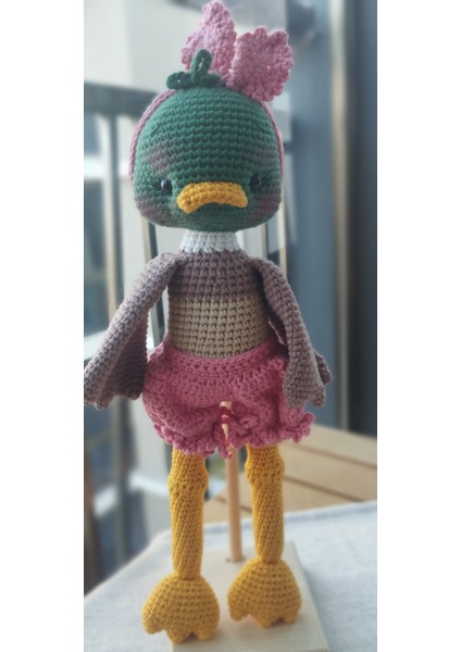 Labada Ördek Organik Örgü Bebek 30CM