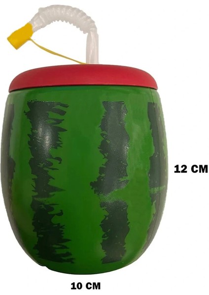 Karpuz Tasarımlı Pipetli Suluk 900 ml fırsatları