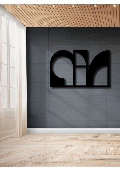 As Tasarım Ahşap Duvar Süs Tablo MODEL002 Siyah Renk 75X47 cm modelleri