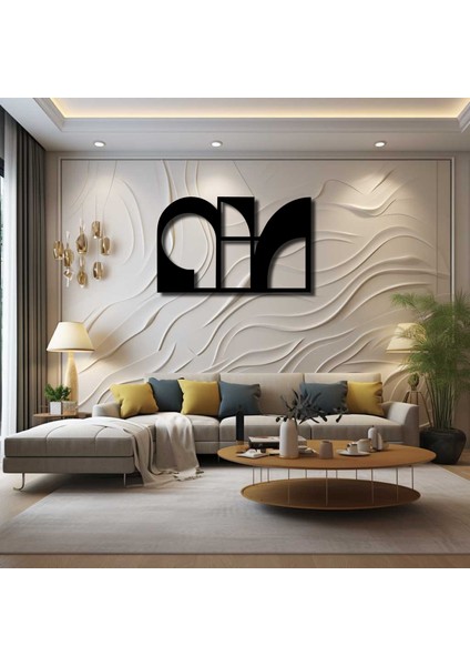 As Tasarım Ahşap Duvar Süs Tablo MODEL002 Siyah Renk 75X47 cm fırsatları