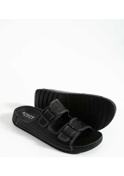 Erkek Ortopedik Günlük Deri (Suni) Çift Tokalı Rahat Dikişli Içeri Dışarı Terlik fiyatları