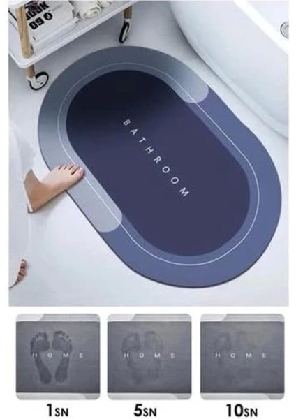 Renkli Emici Banyo Paspası 38X58 Cm, Yumuşak ve Şık Tasarım fiyatları