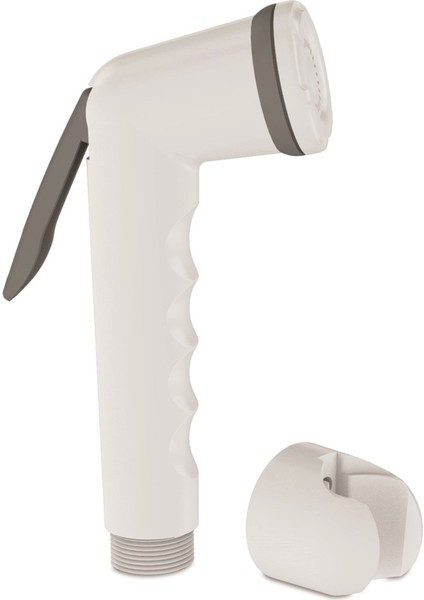 Beyaz-Gri Plastik Taharetmatik Şattaf Başlık, Çok Renkli Tasarım, Kaliteli Malzeme modelleri