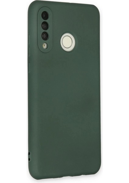 Huawei P30 Lite Kılıf Nano Içi Kadife Silikon - Koyu Yeşil fiyatları