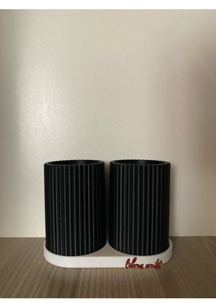 Çok Renkli 3D 2'li Diş Fırçası Standı, Şık ve Kullanışlı Bir Aksesuar