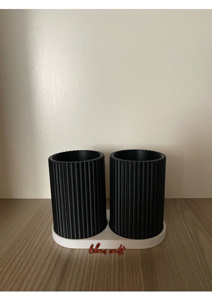 Çok Renkli 3D 2'li Diş Fırçası Standı, Şık ve Kullanışlı Bir Aksesuar modelleri