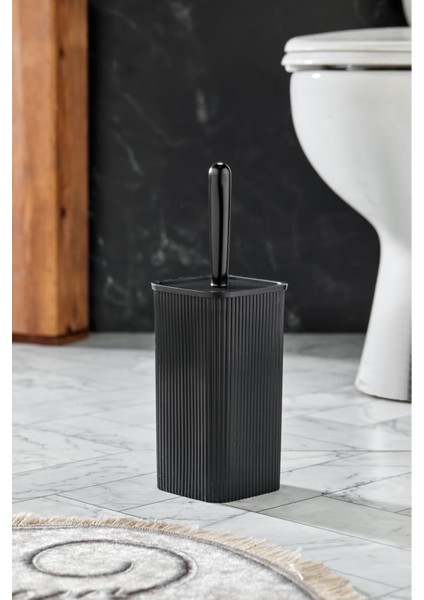 Siyah 2'li Tuvalet Fırçası ve Wc Fırçası Seti, Renkli Tasarım fiyatları