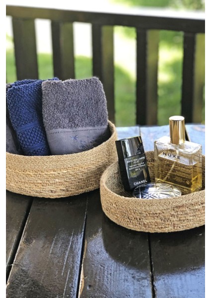 Haki Hasır Banyo Havlu Sepeti Çiftli Set, Şık ve Kullanışlı Ev Dekorasyonu fiyatları