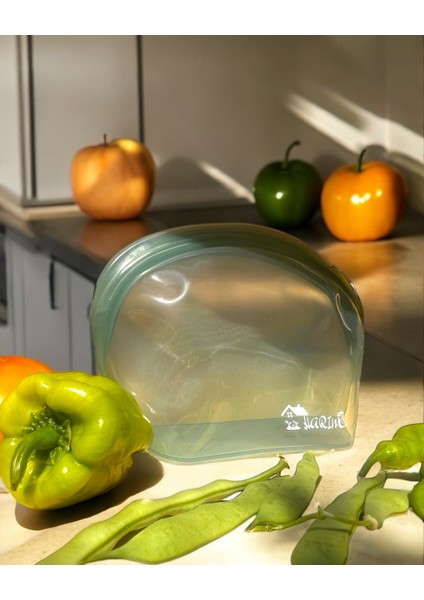 Pack Medikal Silikon Saklama Poşeti – Tekrar Kullanılabilir, Sızdırmaz, Dondurucu & Mikrodalga Uyumlu Gıda Kabı