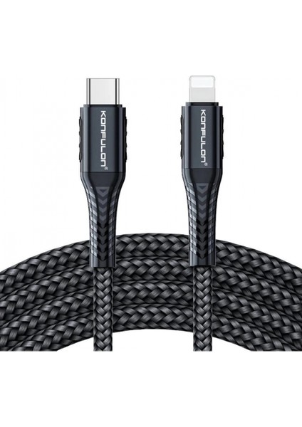 DC35 Type-C To Lightning Kablo 1mt - Siyah