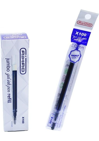 Aihao X100 Refil Jumbo Imza Kalem 8526 Mavi 24'lü Kutu