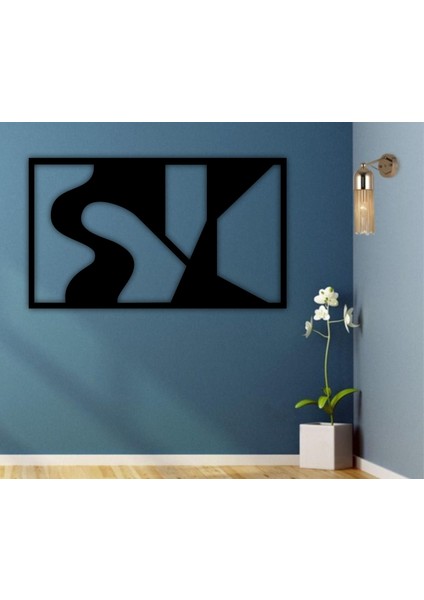 As Tasarım Ahşap Duvar Süs Tablo MODEL001 Siyah Renk 75X44 cm fiyatları