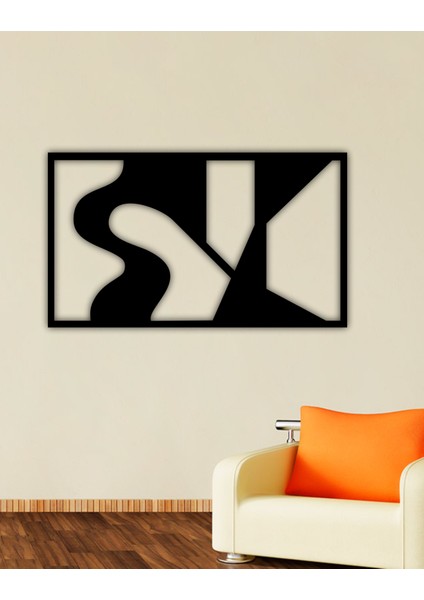 As Tasarım Ahşap Duvar Süs Tablo MODEL001 Siyah Renk 75X44 cm modelleri