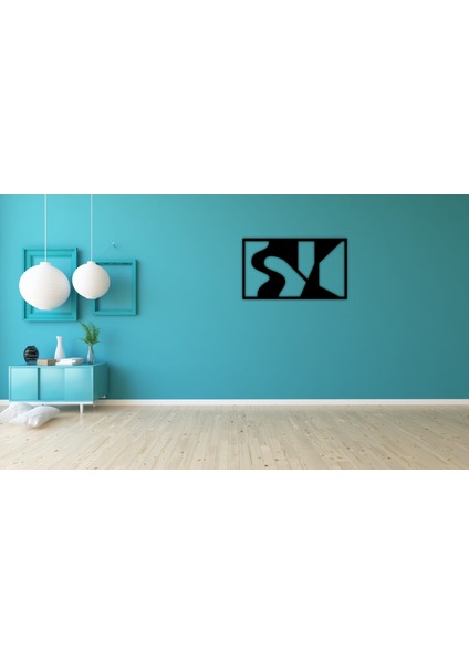 As Tasarım Ahşap Duvar Süs Tablo MODEL001 Siyah Renk 75X44 cm fırsatları