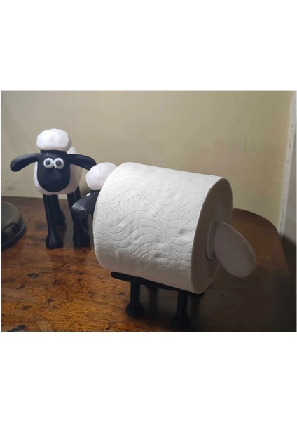Renkli Koyun Shaun Tuvalet Kağıdı Düzenleyici, Şık ve Pratik Banyo Aksesuarı modelleri