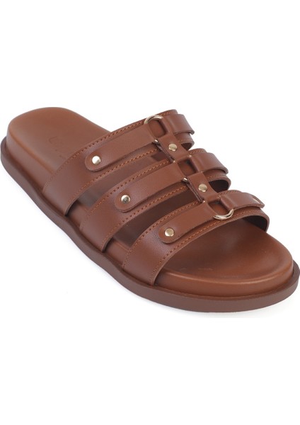 Ursula Düz Topuk Metal Aksesuarlı Kadın Terlik