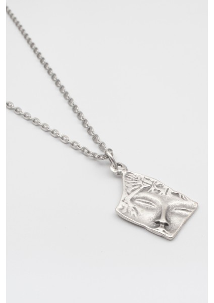 Yuyuyan Güzel Düz Ezme Zincir Kolye - Antik Gümüş Kaplama - Kadın Erkek - 60 cm fiyatları