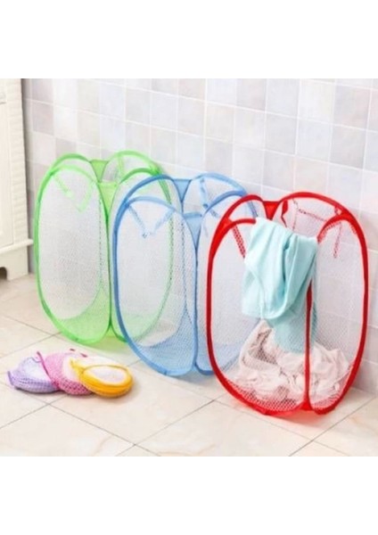 Renkli Katlanabilir Çamaşır Sepeti, Pratik ve Şık Depolama Çözümü indirimleri