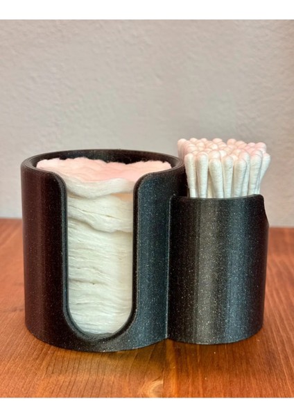 Iki Adet Siyah Makyaj Malzemesi Düzenleme Kutusu, Pamukluk ve Kulak Çubuğu Seti modelleri