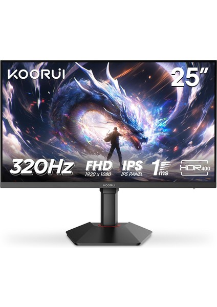 G2511E 24.5 Inç Monitör, 320Hz E-Spor Monitörü, IPS Fhd 1080P